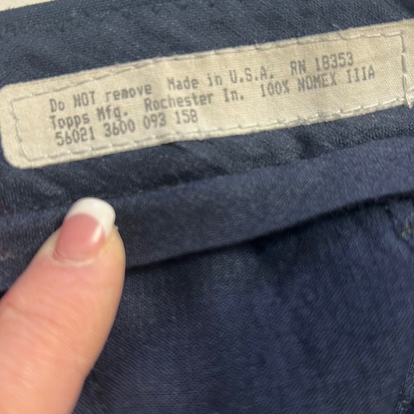 NOMEX FLAME RETARDANT PANTS by TSA Navy Blue Men’s Size 38 Waist/33 Length - Picture 7 of 11